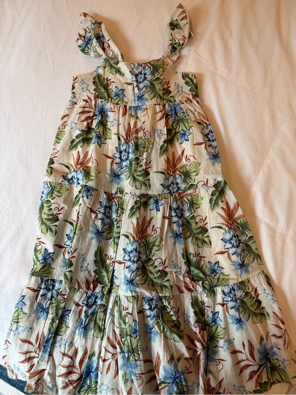 Janie and Jack Girls Tropical Maxi Dress Size 7